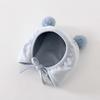 Jingqi Cute Newborn Ear Protection Tie-On Hat for Autumn and Winter.