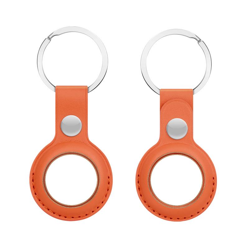 Clearance: Apple Airtag Leather Protective Case with Dual-hole Anti-lost Shell.