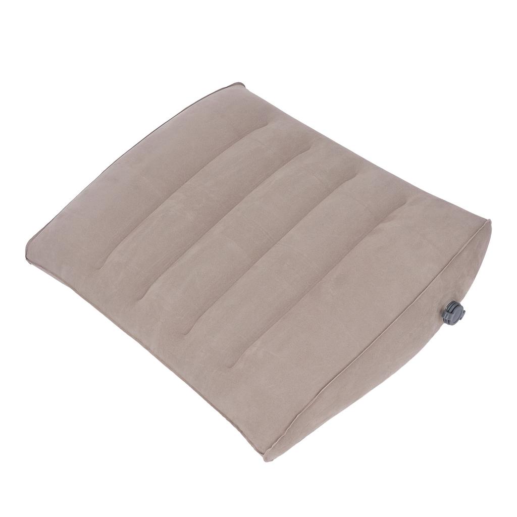 Inflatable Lumbar Pillow Portable Inflatable Lumbar Support Pillow for Car Office Travel Gray