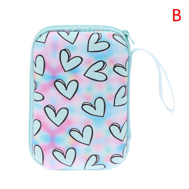 

Heart Butterfly Headphone Data Cable Storage Bags Charger Power Bank Rectangular Box Zipper Bag Pocket Pouch