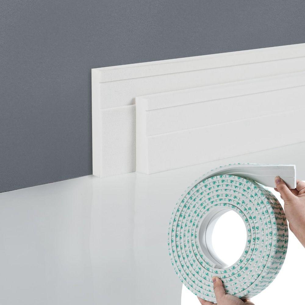 Thickened Wall Baseboard Anti-collision Wall Sticker High Quality Molding Trim  Living Room