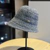Korean Style Irregular Knitted Fisherman Hat for Women New Autumn and Winter Large Head Circumference Plush Warm Hat Basin Hat Trendy