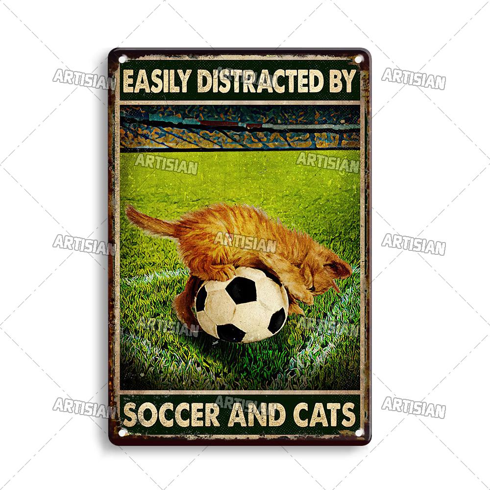Artisian Football Metal Sign Sport Retro Tin Poster Vintage Decorative Plate Wall Decor Garage Bar Pub Club Hotel Cafe Kitchen