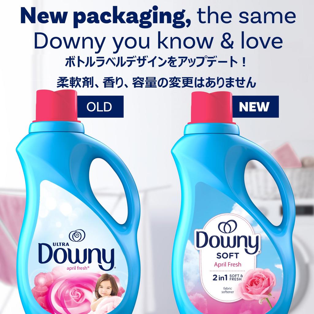 Downy Ultra Downy Liquid Fabric April Fresh Sunshine Officially Softener, (Spring Scent), 3,290ml (Large Capacity, Imported)