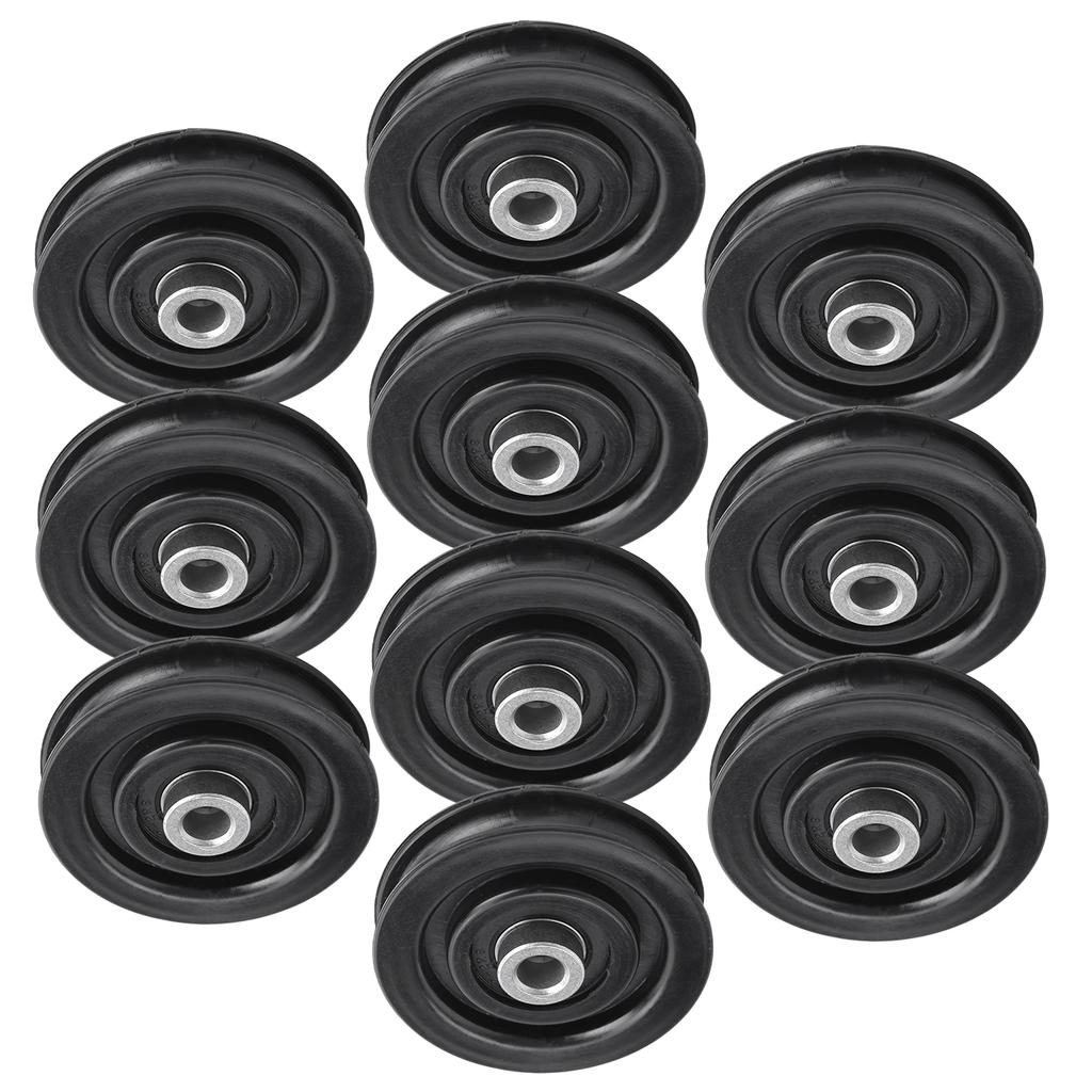 10pcs Nylon Iron Fitness Bearing Pulley Home Gym Attachments Exercise Strength Training Accessory