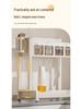White Multifunctional Seasoning Rack & Knife Holder with Spice Storage Canisters