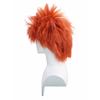 Orange Explosive Spiky Top Upward Fluffy Layered Medium Wig, Synthetic Edgy Style for Cosplay