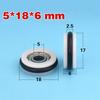 1 Piece Low Noisy Bearing Wheel O Ring Mute Elasticity Rubber Coated 625Z 695Z Roller Wheel Pulley Blackboard Fishing Tool