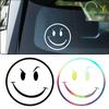 Die-Cut Vinyl Decal For Evil Smiley Face Car Sticker Waterproof Auto Decors On Car Body Bumper Rear Window Laptop
