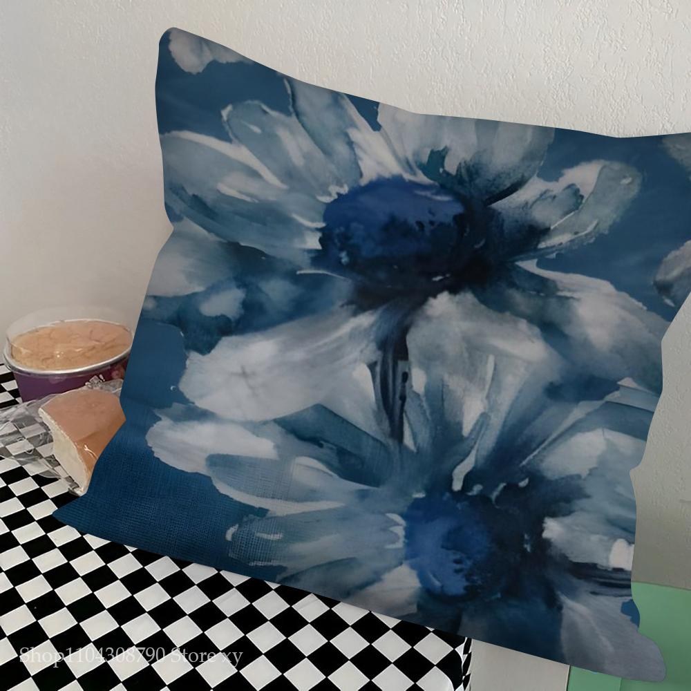 1pc Claude Monet Pillow Case Square Bedroom Sofa Leisure Comfort Cushion Car Living Room Home Decoration