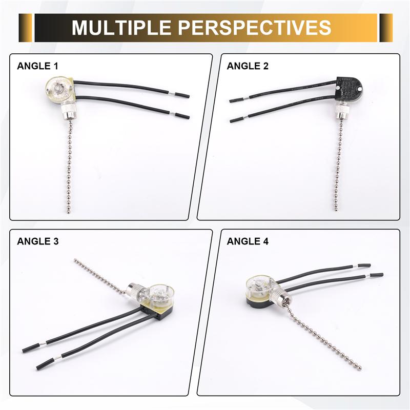 2025 Trend 3Pack Ceiling Fan Light Switch ZE-109 Fan Switch Ceiling Pull Chain Switch Replacement
