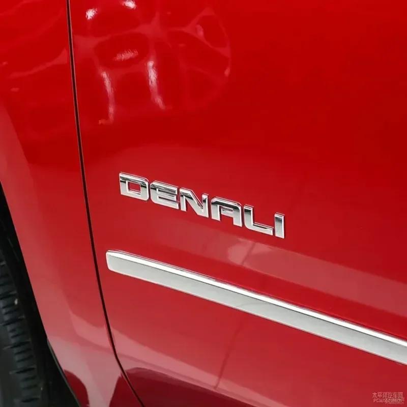 3D ABS DENALI Logosu Arka Bagaj Yan Çamurluk Amblemi Rozeti Etiketi Çıkartmaları Araba Stil Aksesuarları