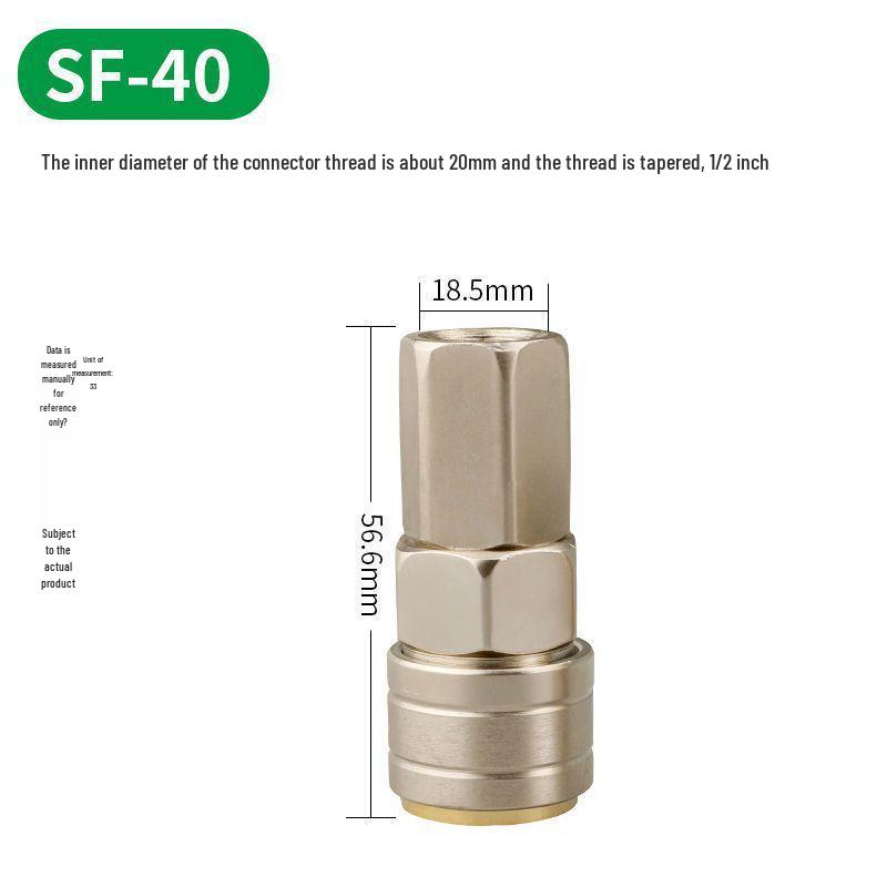 C-Type Quick-Connect Self-Locking Air Hose & Tool Set for Compressors