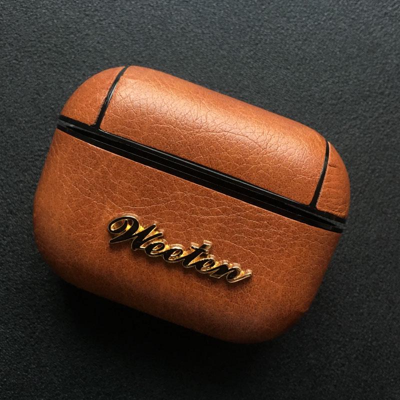 Weeten PU kožený kryt pro Airpods Pro Bluetooth Headset PC kryt pro Airpods Pro příslušenství