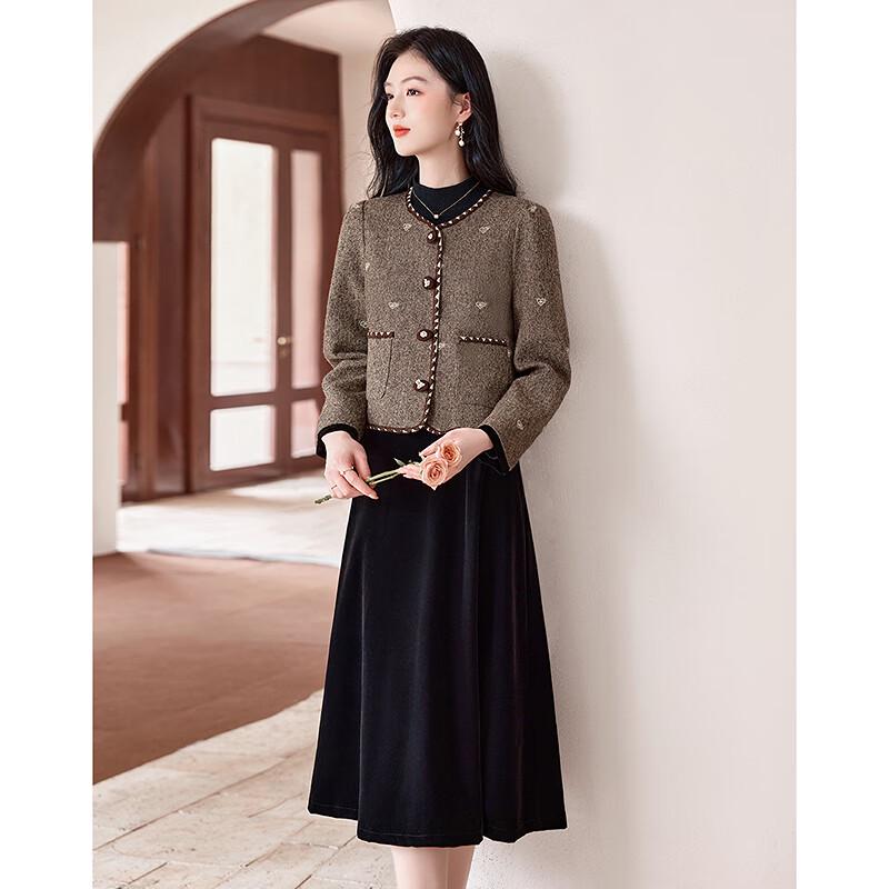 Elegantes Damen-Set mit Langarmjacke und Rock