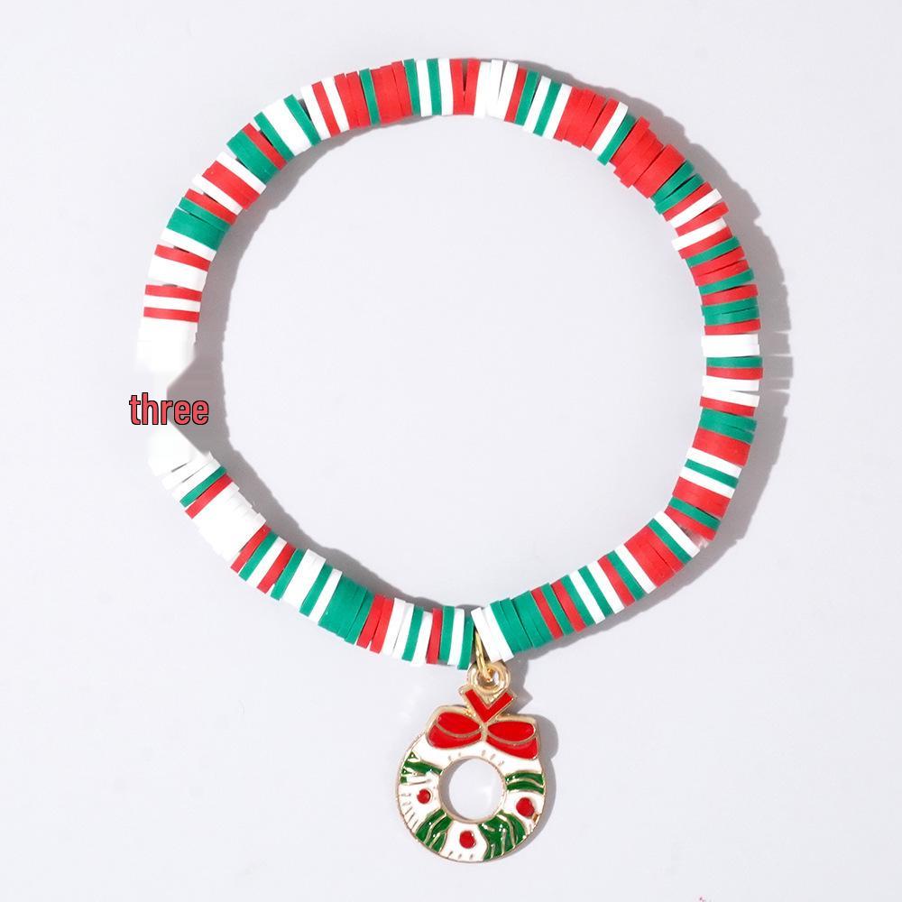 Women's Handmade Colorful Polymer Clay & Copper Bead Bracelet Set - Christmas Gift