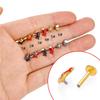 316L Stainless Steel Enamel Zircon Star & Moon Stud Earrings - Colorfast Unisex Jewelry