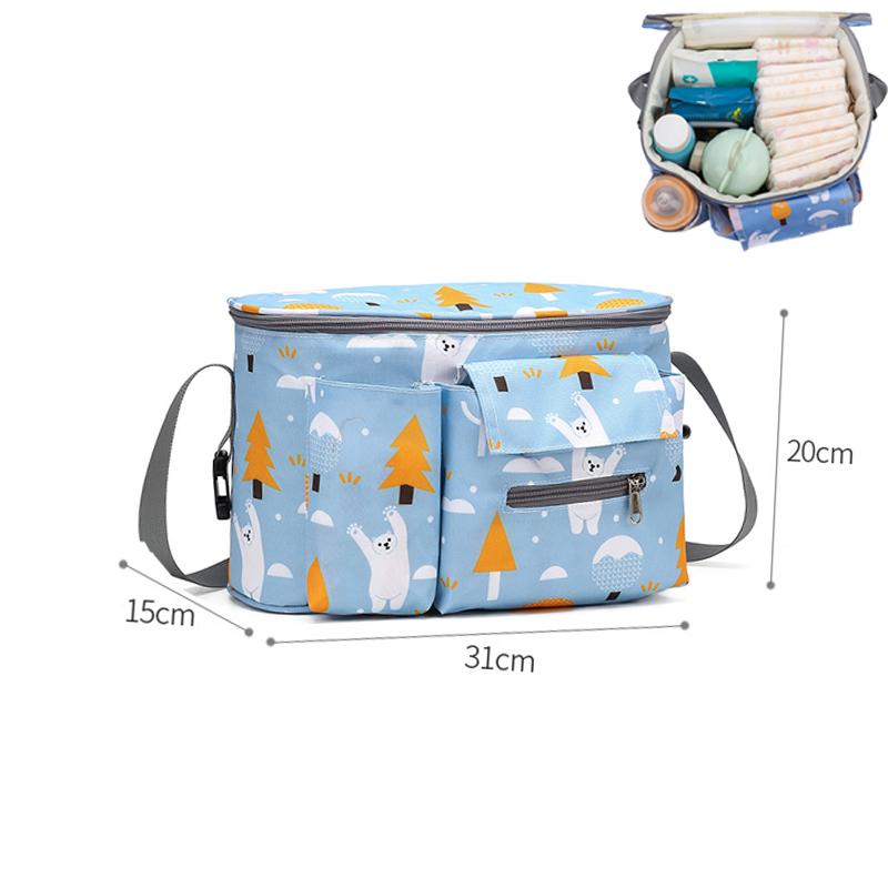 

Складная сумка для мамы Легкая Портативная Складная Кроватка-манеж Большой вместимости Детский рюкзак Женская сумка для мамы для прогулок Дорожная детская сумка