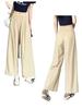 Spring/Summer Korean Plus Size Wide Leg Slimming Pants for Women - Casual, Loose, Cropped