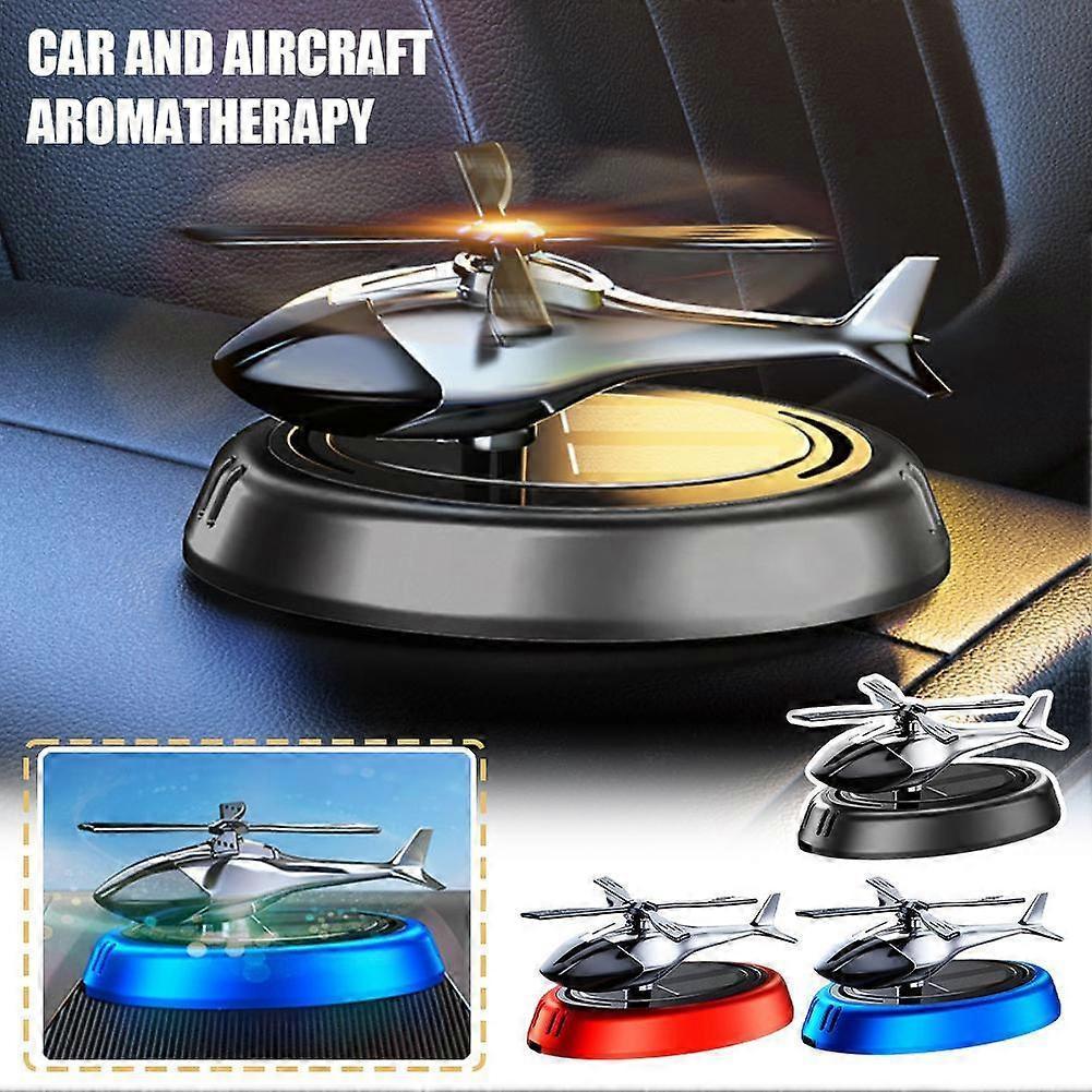 Car Air Freshener, Airplane Ornaments, Solar-Powered Rotatable Airplane
