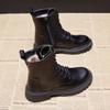 Vinter Dam Plus Bomullsskor Mode Snörning Platåskor för Kvinnor Sneakers Utomhus Håll Varma Dam Casual Ankelstövlar