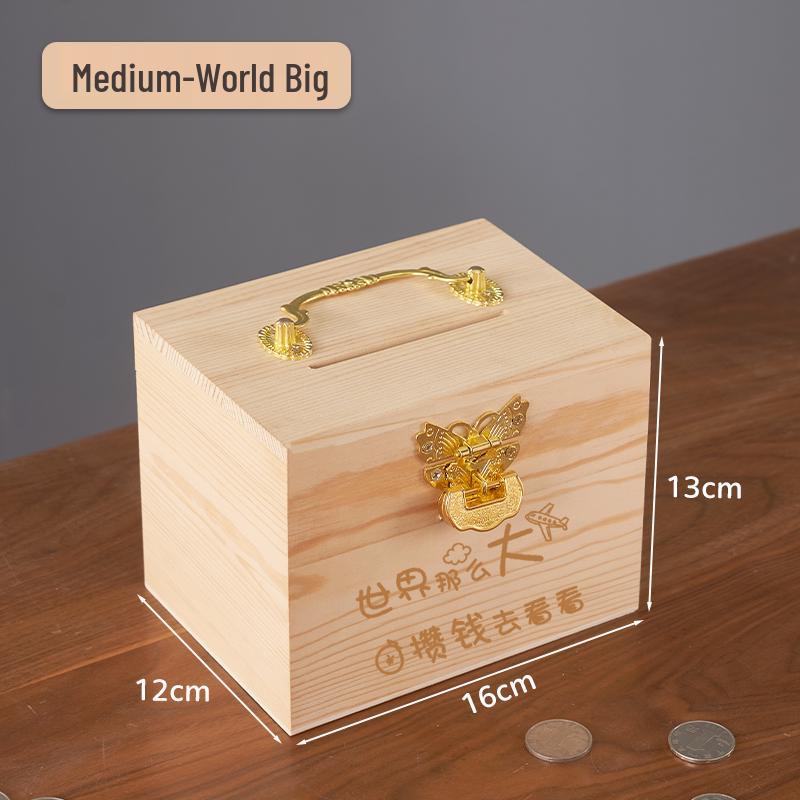 2025 Piggy Bank Model for Kids: Secure Savings Box, In-Only Money Storage for Boys and Girls, Trendy Adult Design.