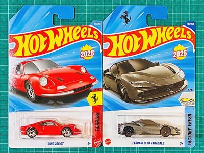 Hot Wheels DINO 206 GT FERRARI SF90 STRADALE / (Gunmetal)