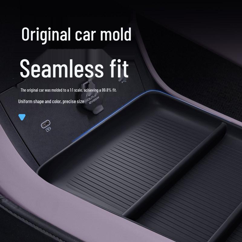 Dark Blue Center Console Storage Box for L06 Car Armrest: 26 Models Compatible
