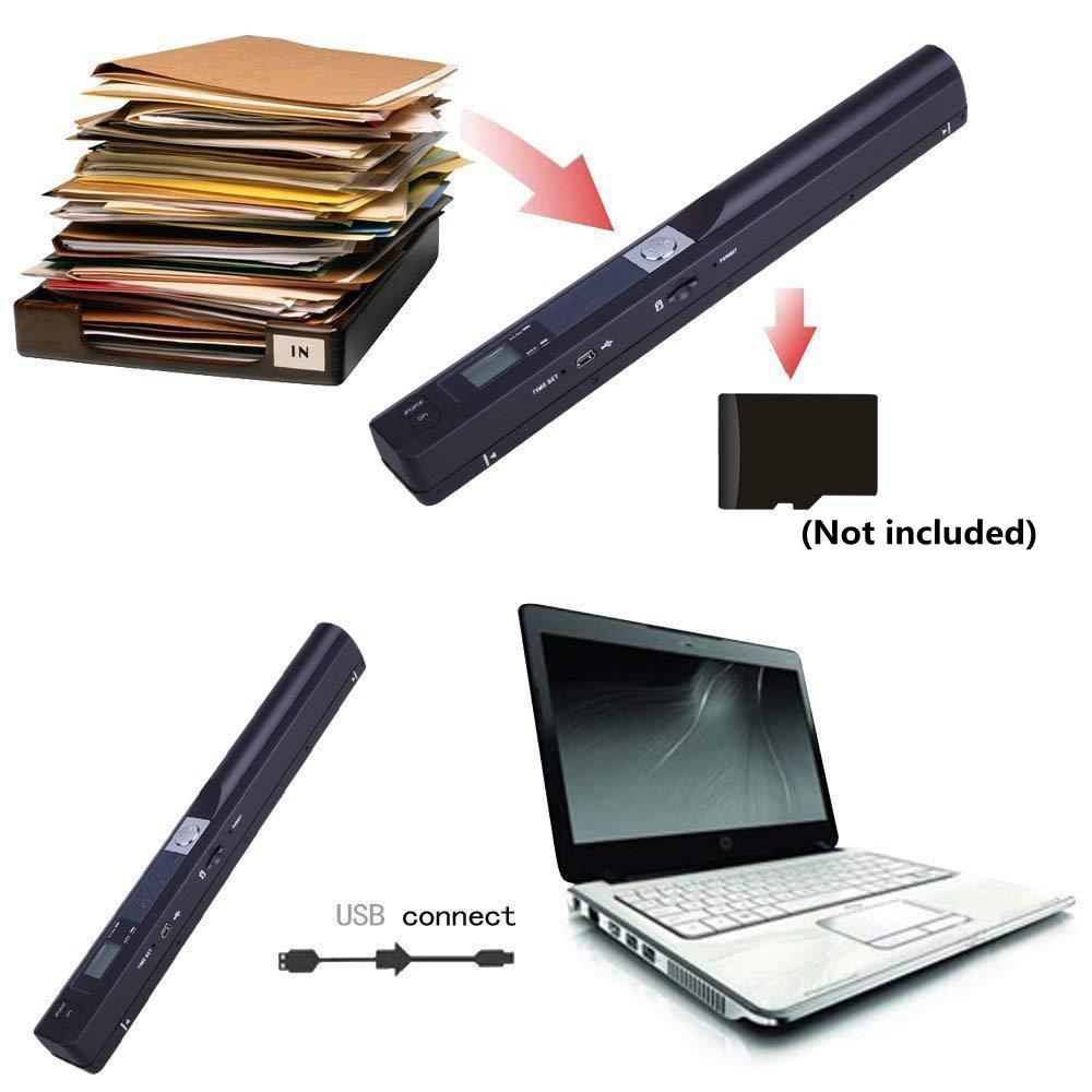 Přenosný ruční skener Knihy Dokumenty Fotografie Skenovací pero bez paměťové karty