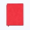 A5 Suede Sheepskin Notebook with Custom Gold & Silver Logo Hot Stamping for Business Meetings