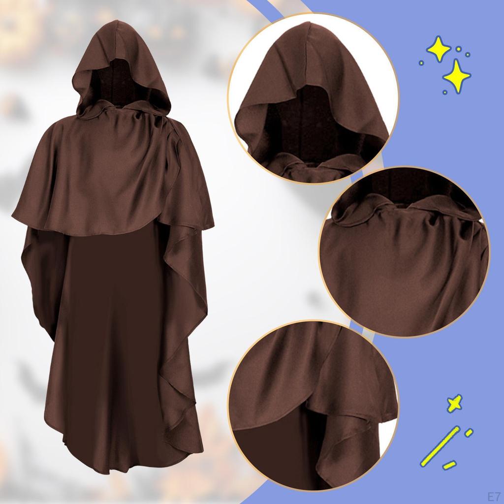 Halloween Cloak Dress Up Medieval Cape for Club, Party, Carnival