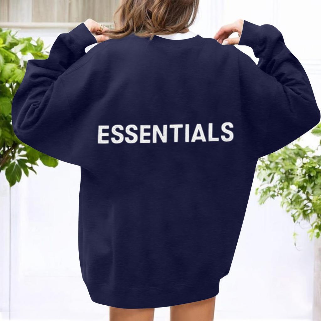 Sudadera con Capucha Casual de Manga Larga Holgada con Estampado Unisex y Cuello Redondo