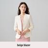Women's High-End White Petite Long Sleeve Short Jacket for Spring/Autumn