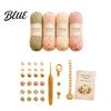 Natural Aesthetic Bracelet Kit DIY Nature-Inspired Crochet Kit 3D Animals