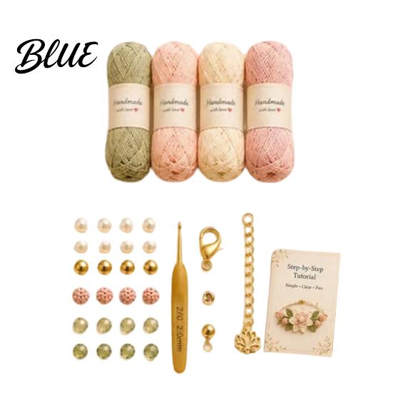 Natural Aesthetic Bracelet Kit DIY Nature-Inspired Crochet Kit 3D Animals