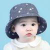 GEMVIE Kids Caps Cotton Cartoon Stars Printed Baby Bucket Hat Soft Spring Summer Panama Hats Space Boys Girls Beach Cap