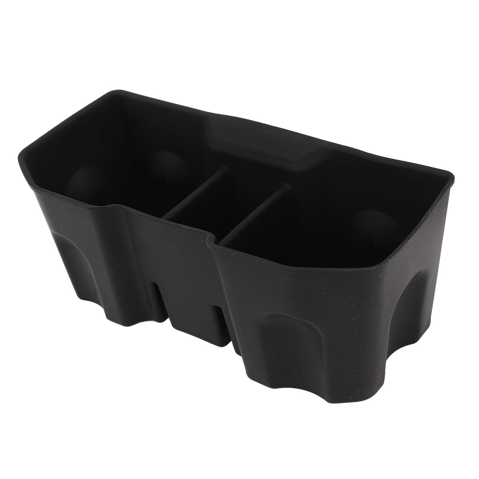 

Задний органайзер на центральную консоль Стильный черный ящик для хранения Подлокотник Подстаканник для заднего сиденья для