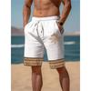Swirl Marks Pattern Swim Trunks For Men Ethnic Short Pants Summer Casual Breathable Fitness Street Loose Beach Shorts