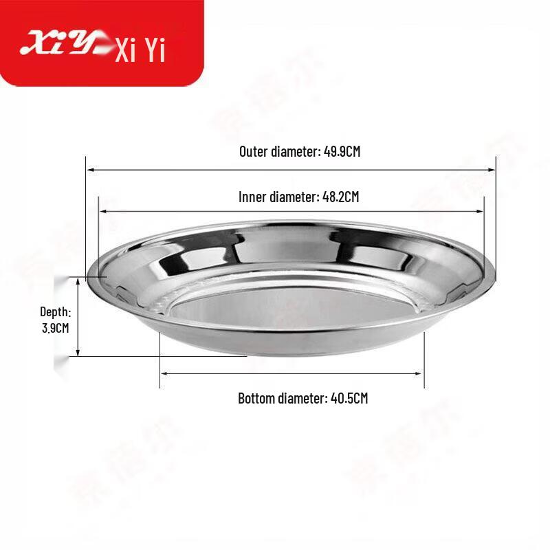 Thickened Stainless Steel Round Plate