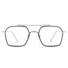 Dervin Blue Light Blocking Glasses Gaming Filter Transparent Hexagon Eyeglasses for Eye Protection Men Women, Computer/Tablet/Laptop/Mobile/TV, A