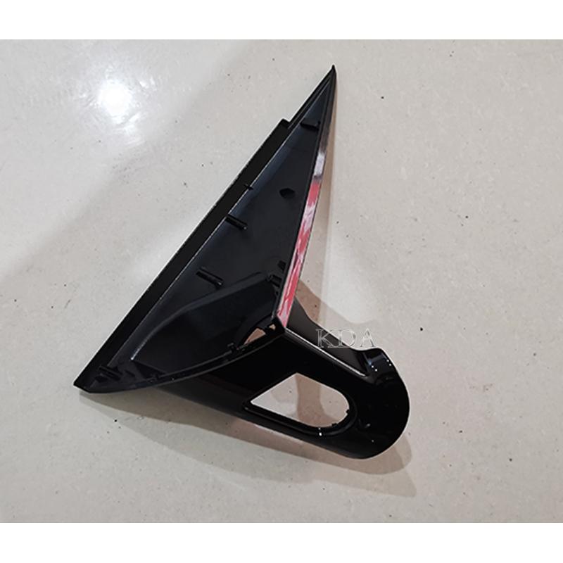Black Front Window Triangle Trim Plate Garnish Cover Panel Mirror Base Holder for BMW X3 G01 2017 2018