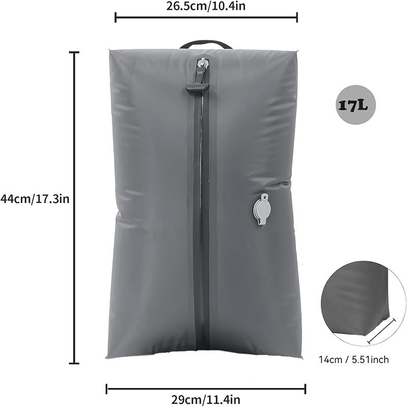 

Профессиональный вакуумный компрессионный мешок для багажа, многоразовый вакуумный мешок, экономия 60% места, дорожный вакуумный мешок 17L серый