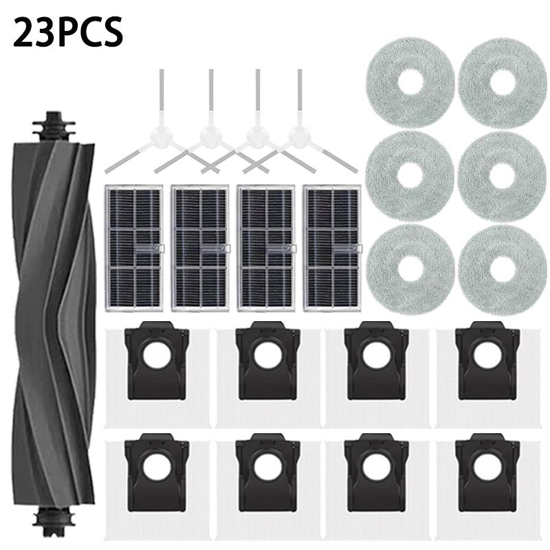 Ersatzzubehör für Staubsauger Dreame Mova E30 Ultra / Trouver E30 Ultra, Hauptseitenbürstenfilter, Beutel