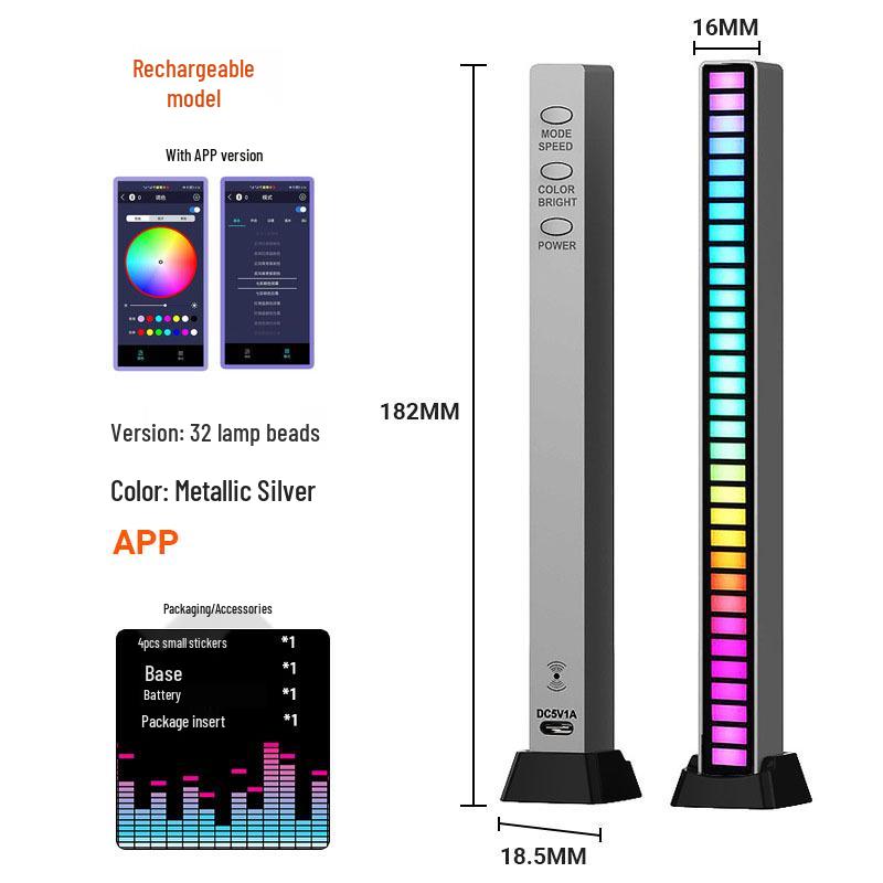 Atmosphere Light Speaker for Gaming Rooms: Creative Desktop Music and Rhythm Sound Control Decoration