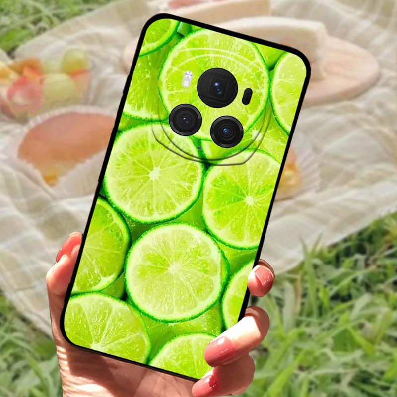 Für Honor Magic6 Pro Hülle Abdeckung Honor Magic6 Silikon Weich Marmor Schwarz Stoßstange Funda Coque für Honor Magic 6 Pro Vollständig Schützend