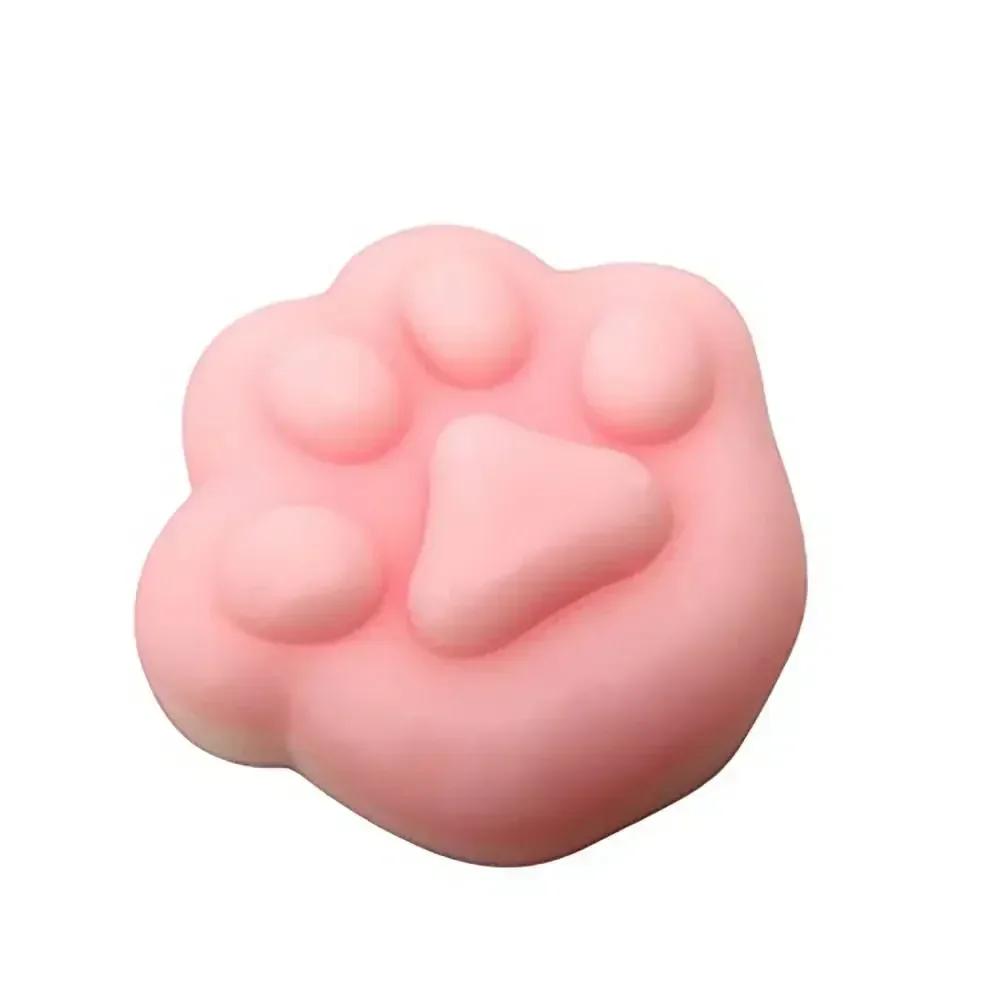 Mini TPR Cat Paw Squeeze Toy Cat Foot 3D Fidget Sensory Toy Slow Rebound Stress Relief Decompression Toy For Kids Adults Gift