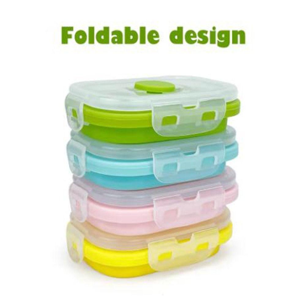 4Pcs Collapsible Food Fresh-Keeping Box 150ml Refrigerator Organizer  Kitchen