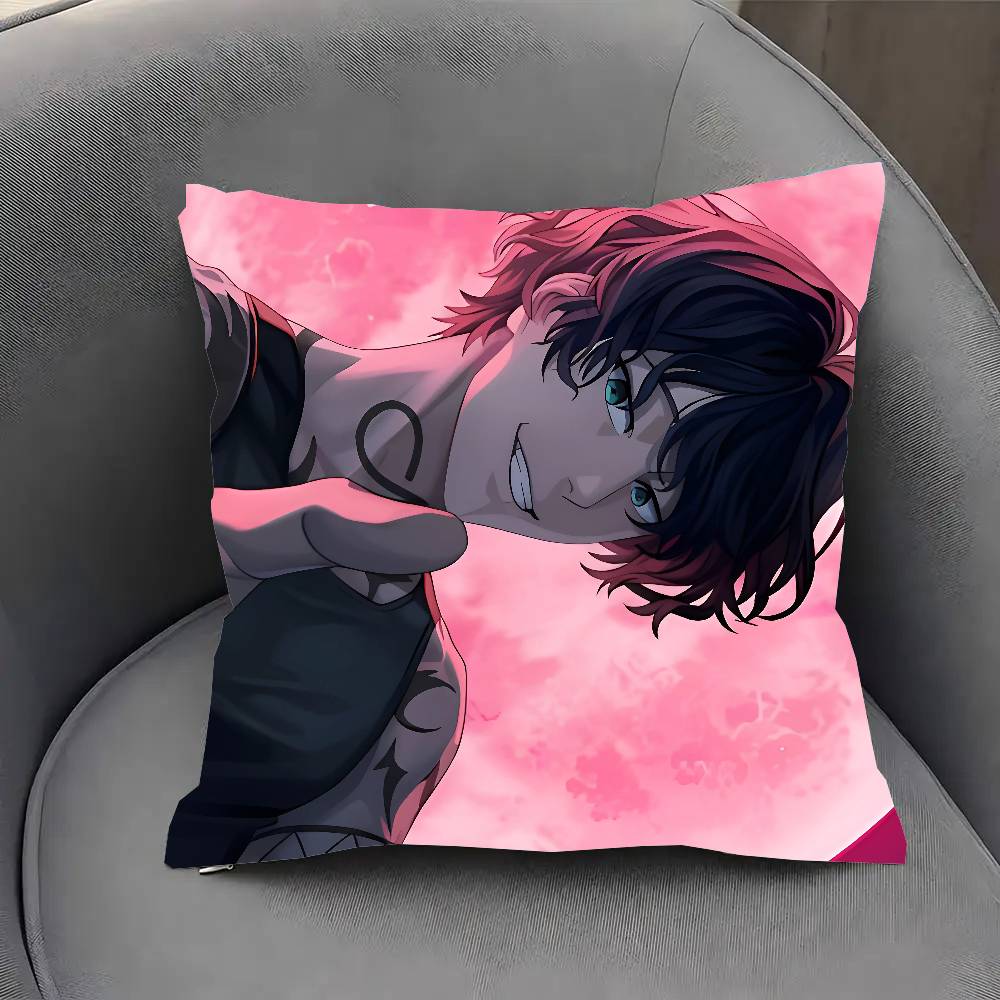 Yamato Endo Anime WIND B-BREAKER Pillow Case Fashion Square Pillowcase Bedroom Sofa Room Ins Decoration Leisure