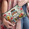 1pc Floral Medicine Bag Vibrant Cartoon Capsule Multi-Functional Cosmetic Travel Storage Pouch with Zipper Travel Essentials Bag