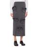 Moschino Multi-Collar Extra-Fine Merino Wool Skirt